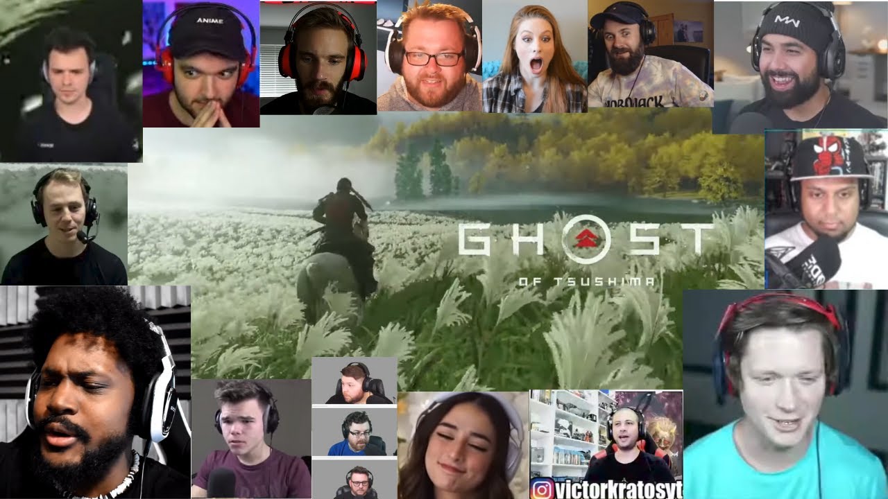 YouTubers Reaction To Ghost of Tsushima Introduction View