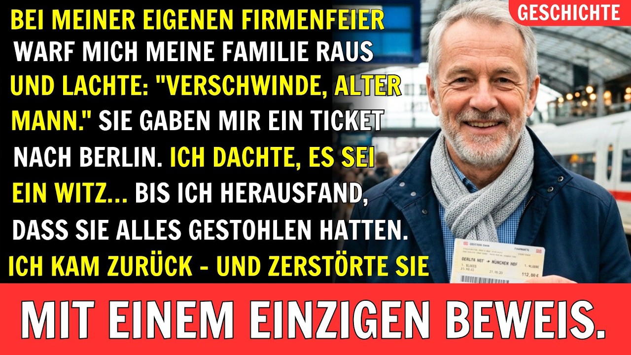 Bei meiner Firmenfeier warf mich meine Familie raus&hellip; doch als ich zur&uuml;ckkam, geh&ouml;rte mir alles.