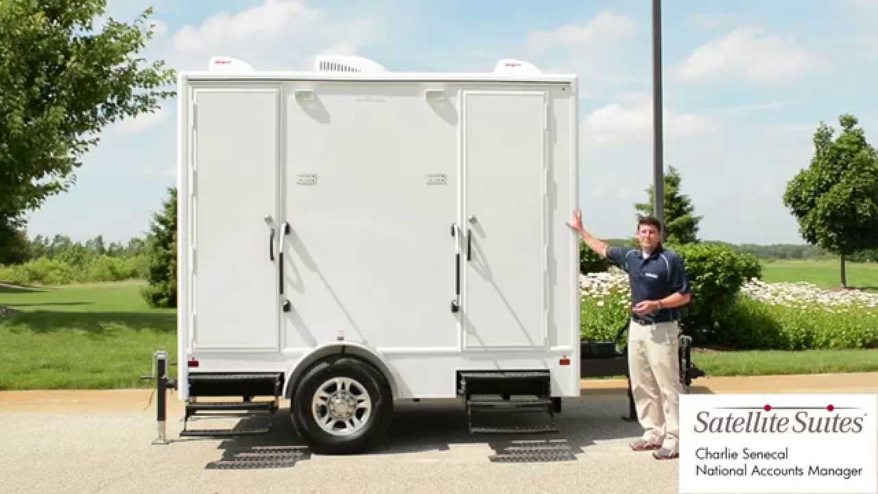 10 Foot Satellite Suites Luxury Mobile Restroom Trailer Tour
