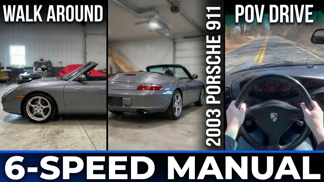 2003 Porsche 911 Carrera (996) Cabriolet 6 Speed | POV Drive and Walk Around