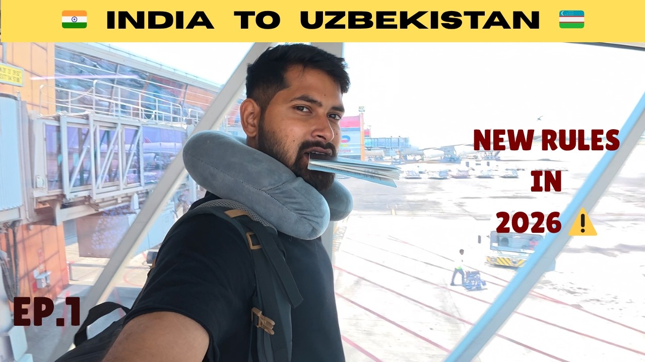 My First Day in UZBEKISTAN | Visa Immigration Full Process | Uzbekistan Airways | India➡️Uzbekistan
