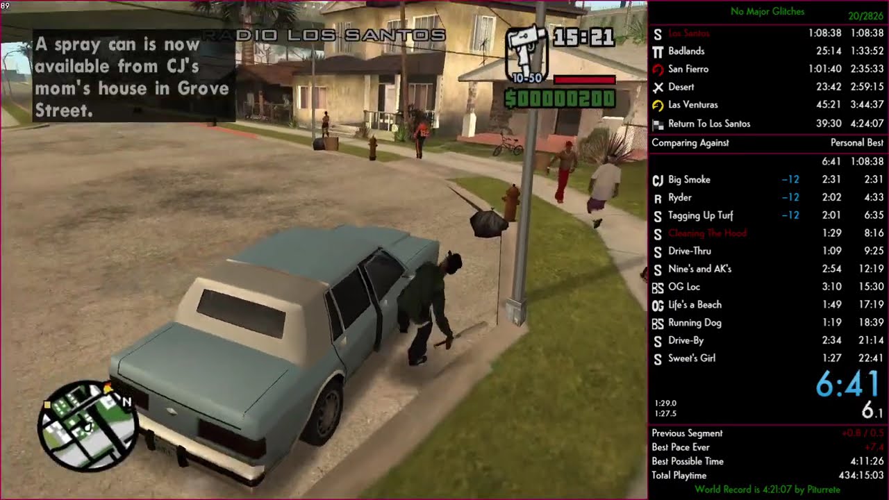 GTA: San Andreas - NMG Speedrun in 4:20:08 [Former World Record]