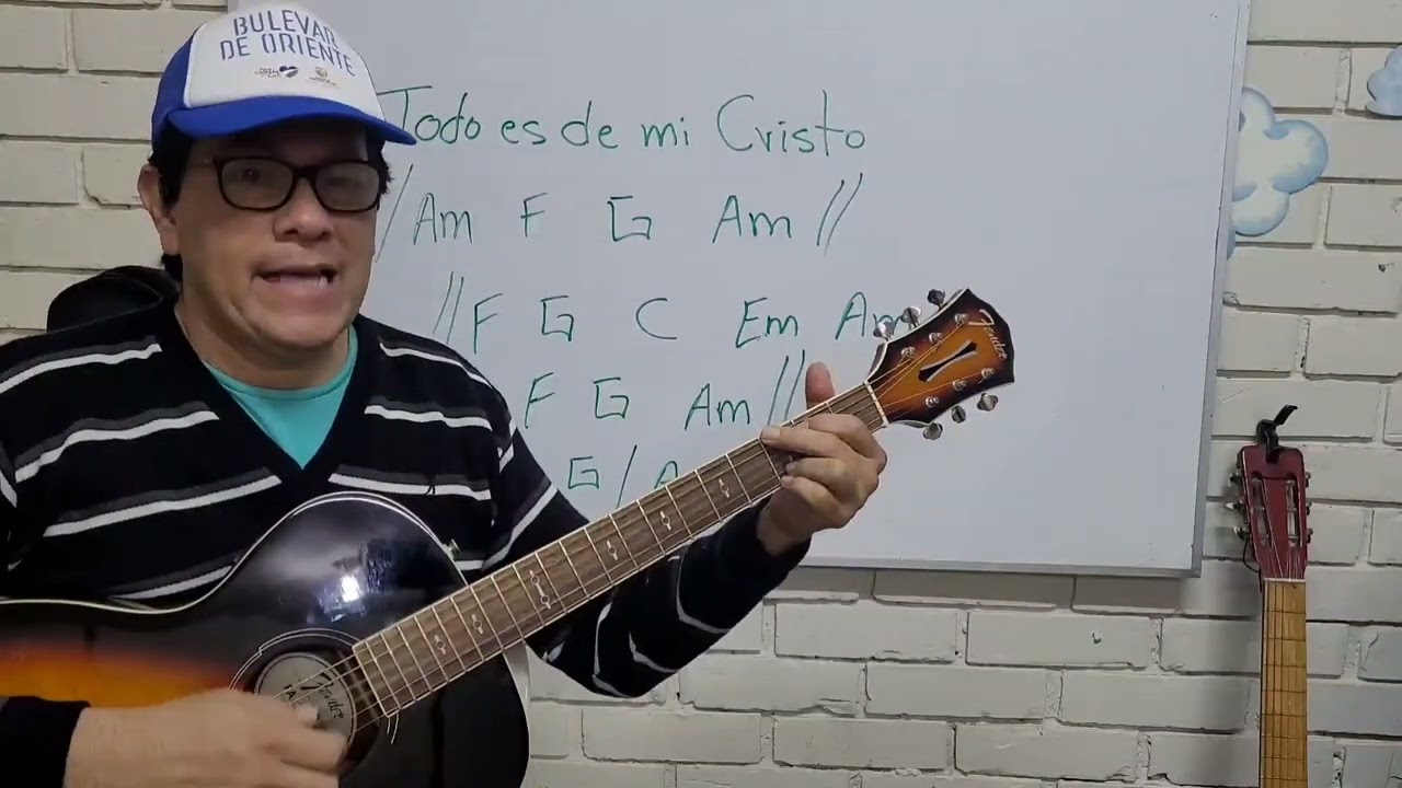 Todo es de mi Cristo. Tutorial Guitarra. Acordes en el tablero