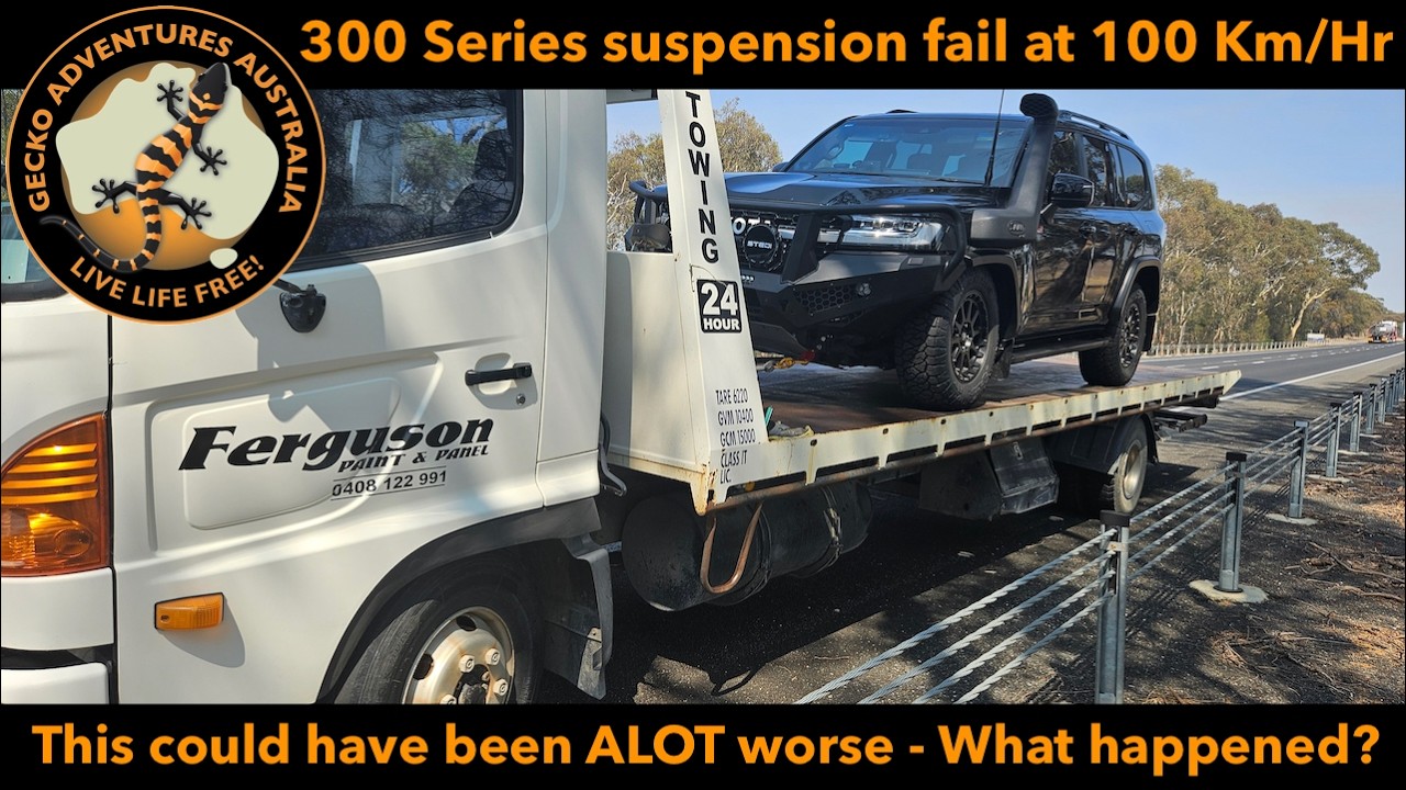 300 Series Landcruiser GR-S suspension failure at 100kph!! - Episode 2 on Gecko Adventures Australia