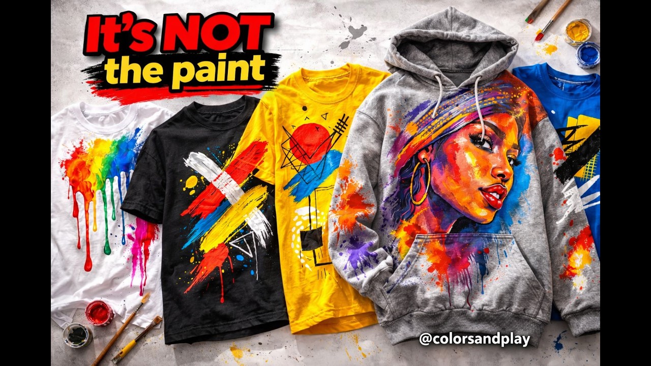 Why your fabric paint keeps fading (it's NOT the paint)