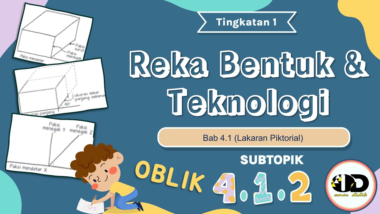 RBT TINGKATAN 1 BAB 4.1.2 (LAKARAN PIKTORIAL - TEKNIK LAKARAN PIKTORIAL - ASAS DAN LAKARAN OBLIK)