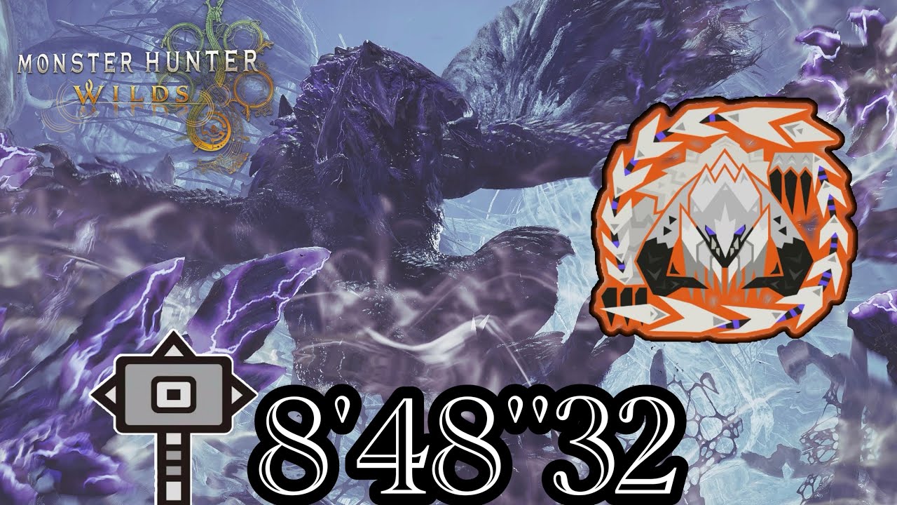 【モンハンワイルズ】歴戦王アルシュベルド ハンマー 8'48''32 【PS5】