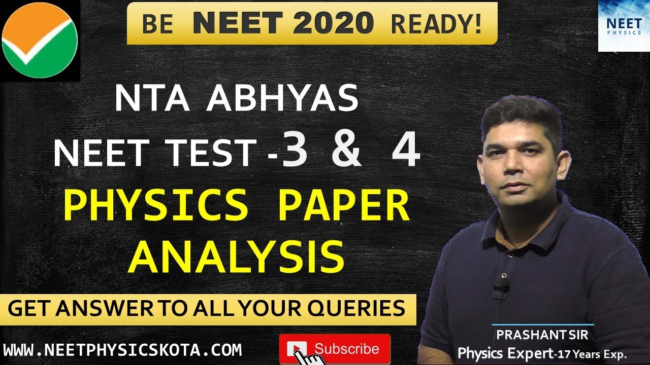 National Test Abhyas | Test 3 & 4 Physics Paper Analysis and Solutions | NEET PHYSICS | PRASHANT SIR