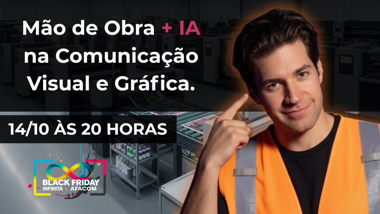 Aula Black 2: M&atilde;o de Obra + IA na Comunica&ccedil;&atilde;o Visual e Gr&aacute;fica.