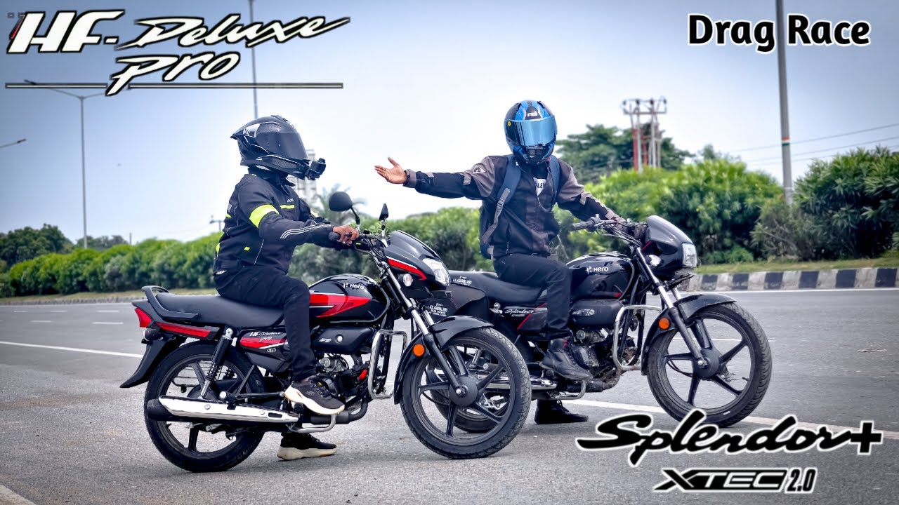 Hero HF Deluxe Pro Vs Splendor Plus Xtec 2.0 | Drag Race