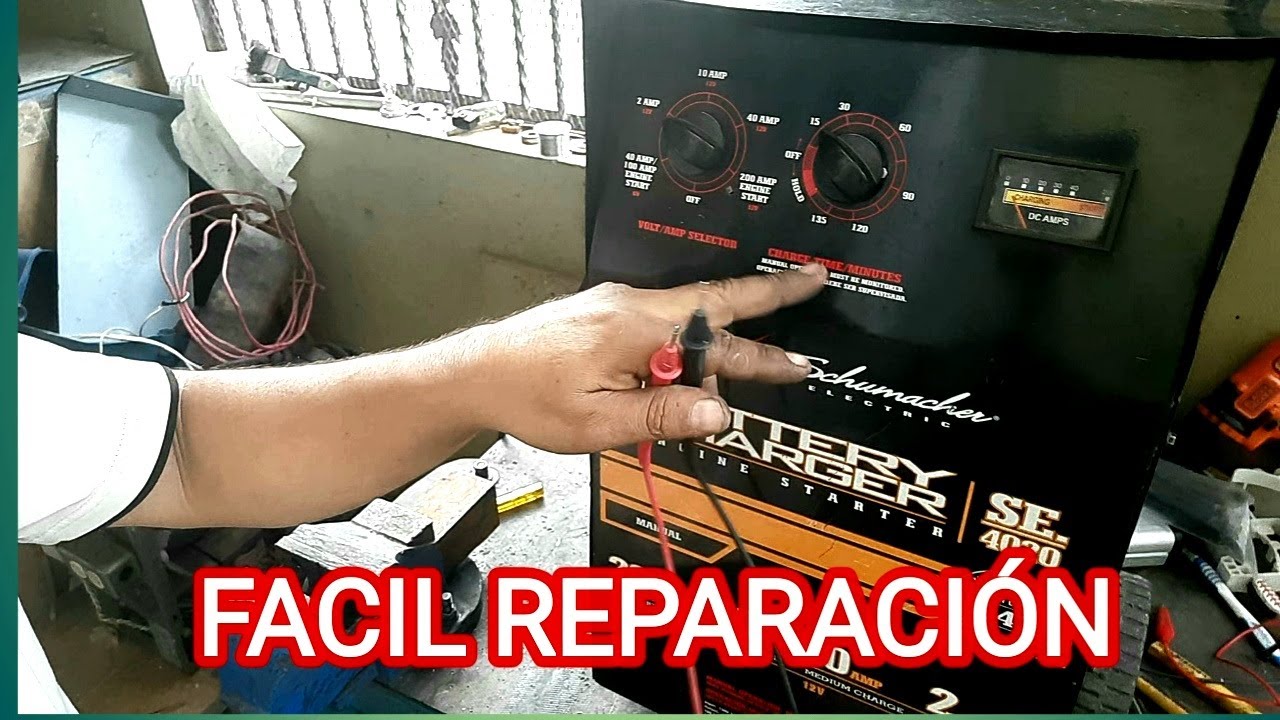 REPARACION FACIL  DE UN CARGADOR DE BATERIA