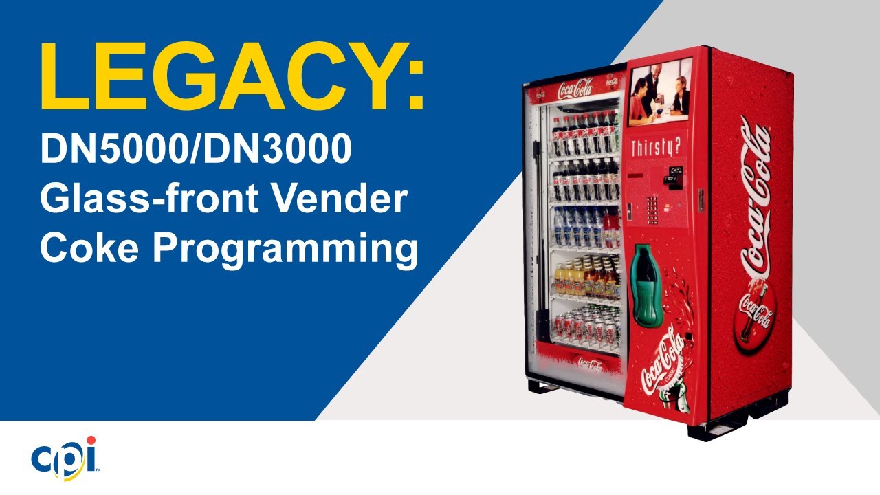 Glass-front Vender - Coke Programming DN5000/DN3000