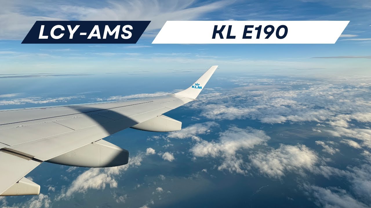 4K | Full Flight | KLM Cityhopper | E190 | London City (LCY) - Amsterdam (AMS) | KL992 | PH-EXA