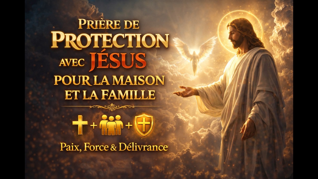 Prière de Protection avec Jésus pour la maison et la famille — Paix, force et délivrance | 18 min