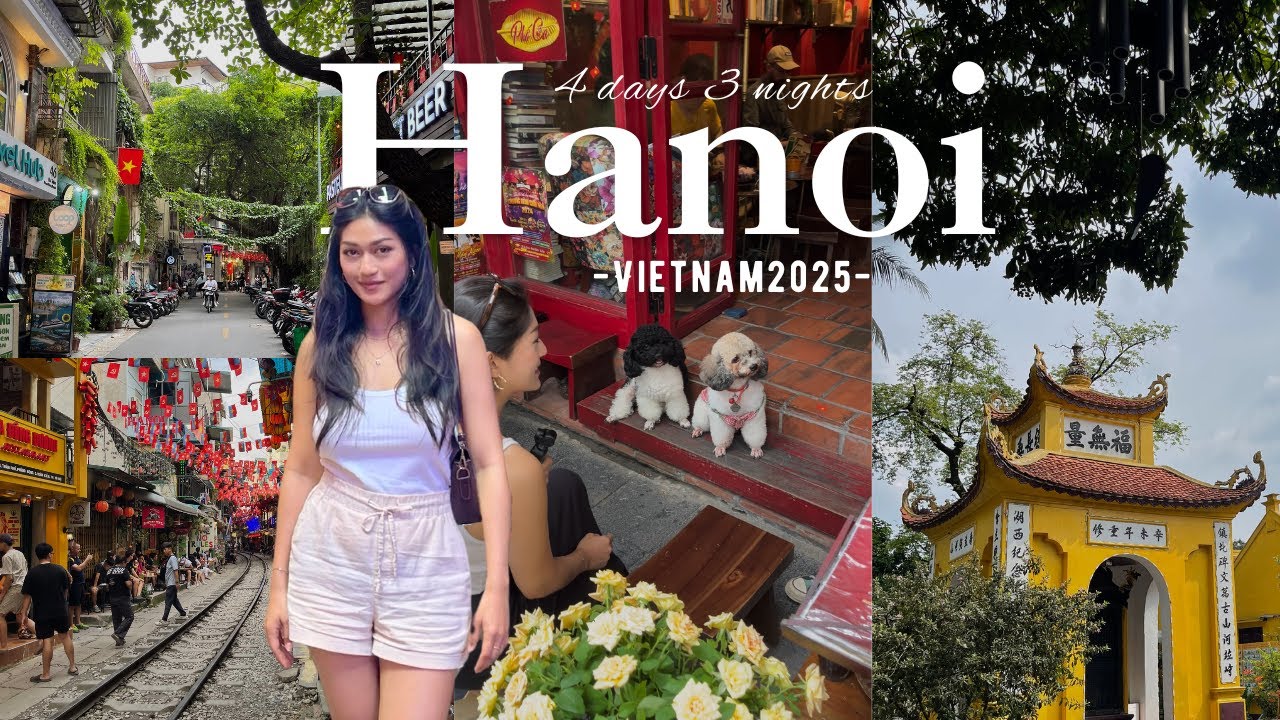 HANOI 🇻🇳 | เที่ยวฮานอย กาแฟไข่ ดูรถไฟ ไปเข้าคุก 2025 [TH/EN]
