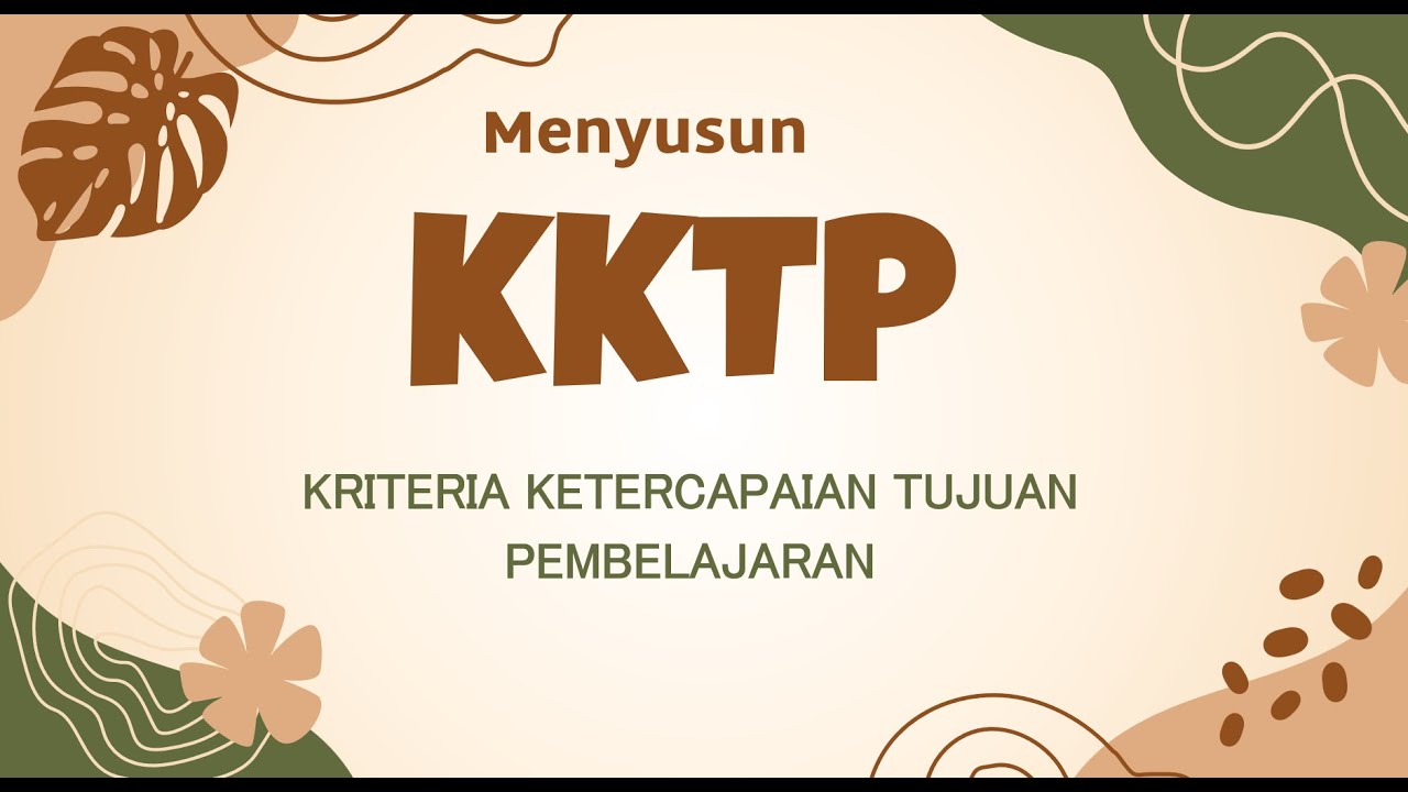 Cara Menyusun KKTP