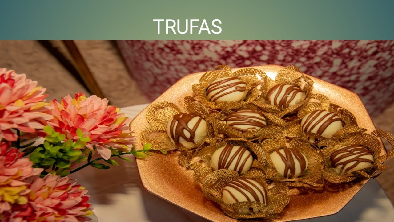 FAZENDO TRUFAS SEM A OUTRA PARTE DE CIMA DA FORMA