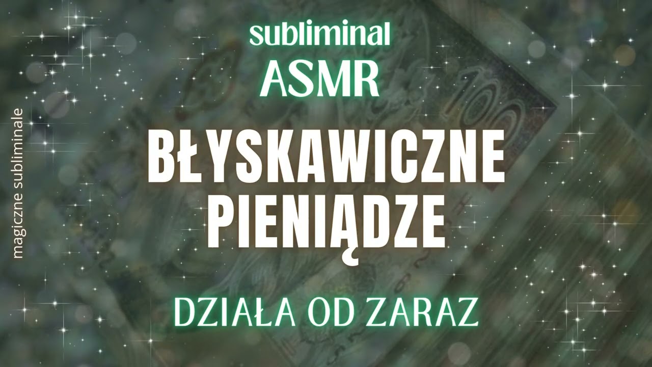 Subliminal ASMR Szeptem🎧 Przyciągnij Swoje Pieniądze Teraz💰