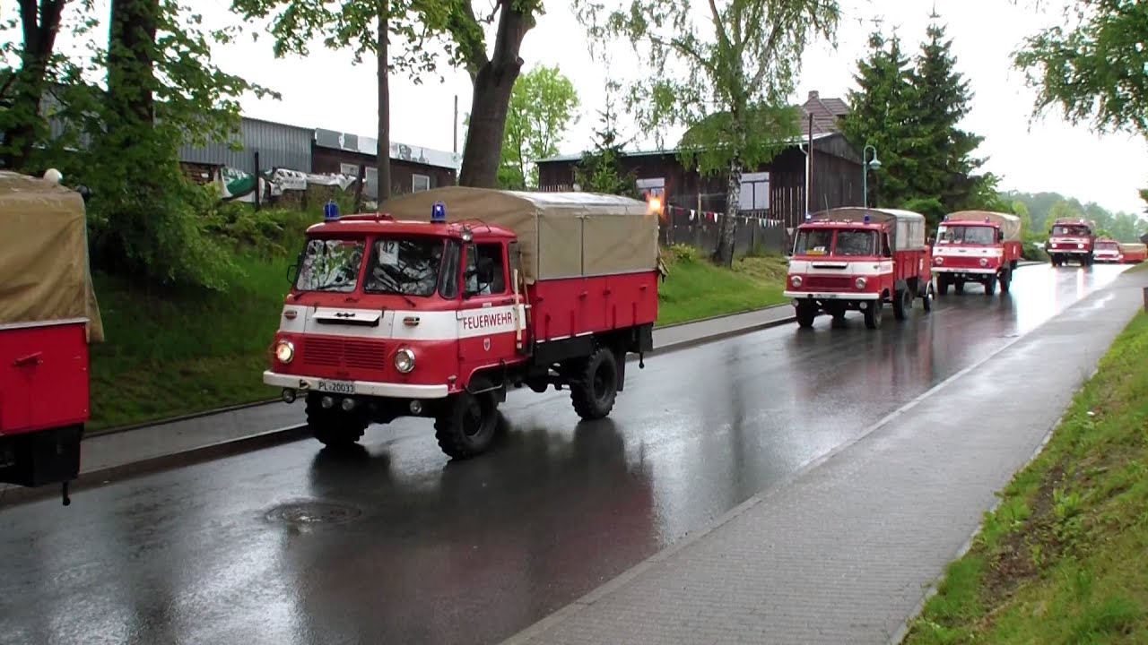 Kolonne- Konvoi 11x Robur LO LF8-TS8 Freillige Feuerwehren Vogtlandkreis