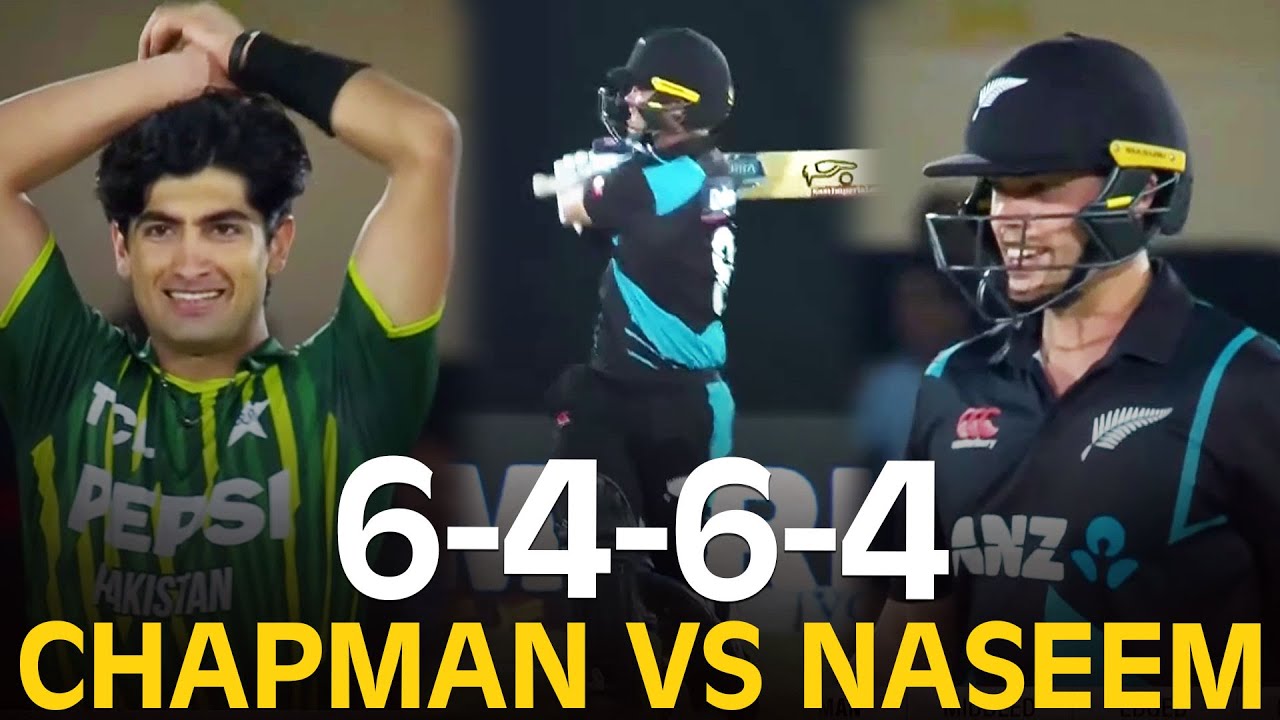 Mark Chapman Destroys Naseem Shah 🔥 | 6️⃣-4️⃣-6️⃣-4️⃣ Carnage in One Over | 3rd T20I 2024 | MR1K