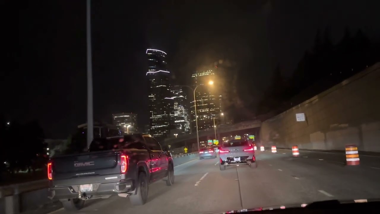 Drive to Seattle at night ( I5 northbound )