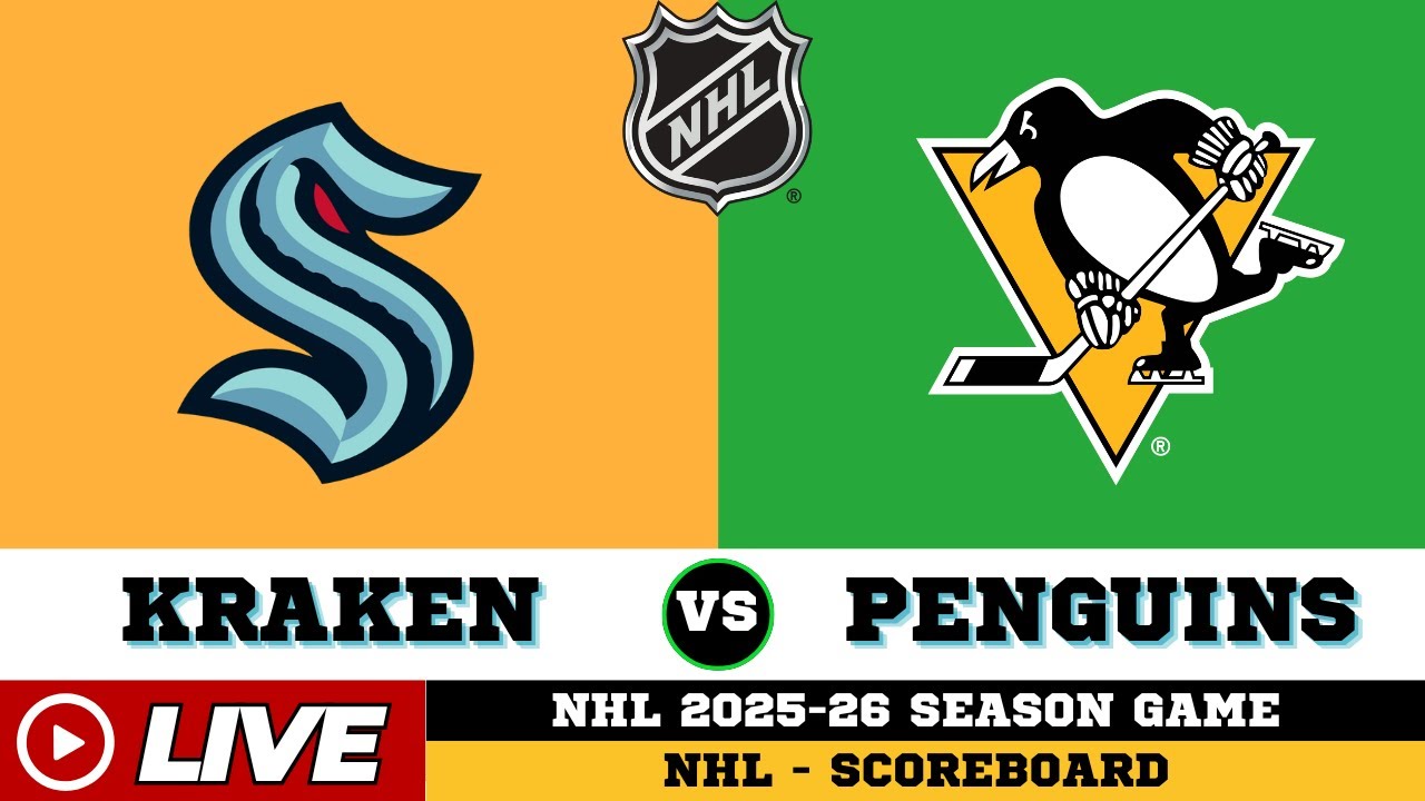🔴LIVE : Pittsburgh Penguins Vs Seattle Kraken | NHL 2026 | NHL Live SCOREBOARD