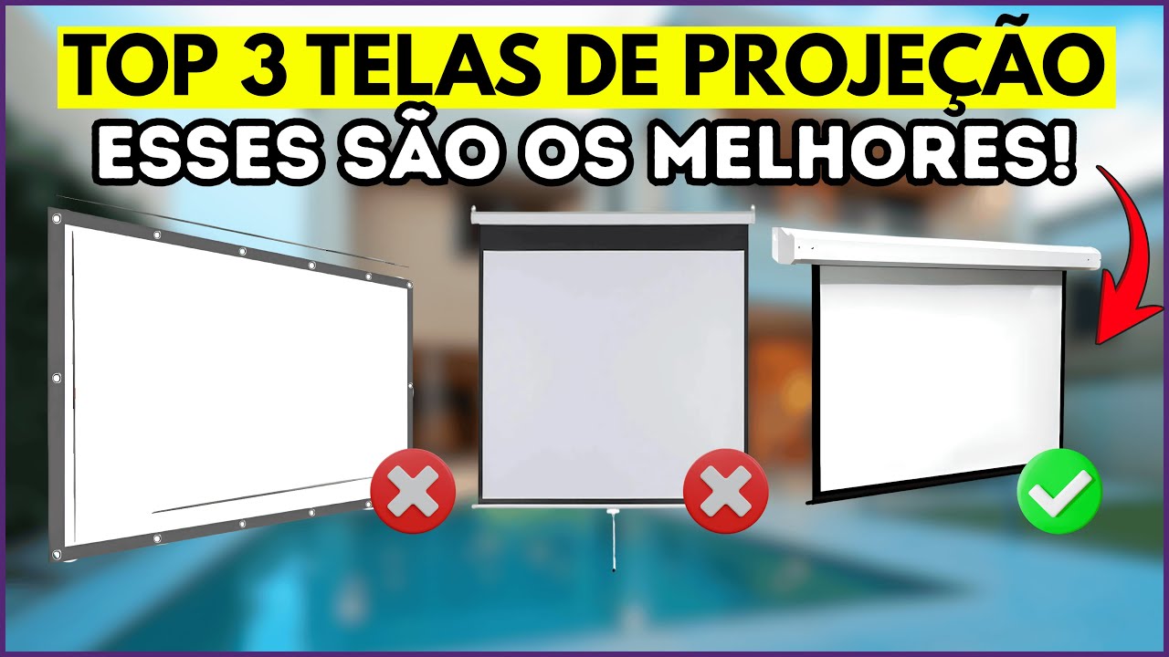 Telas para Projetor TOP 3 de 2025 - Qual é a Melhor?