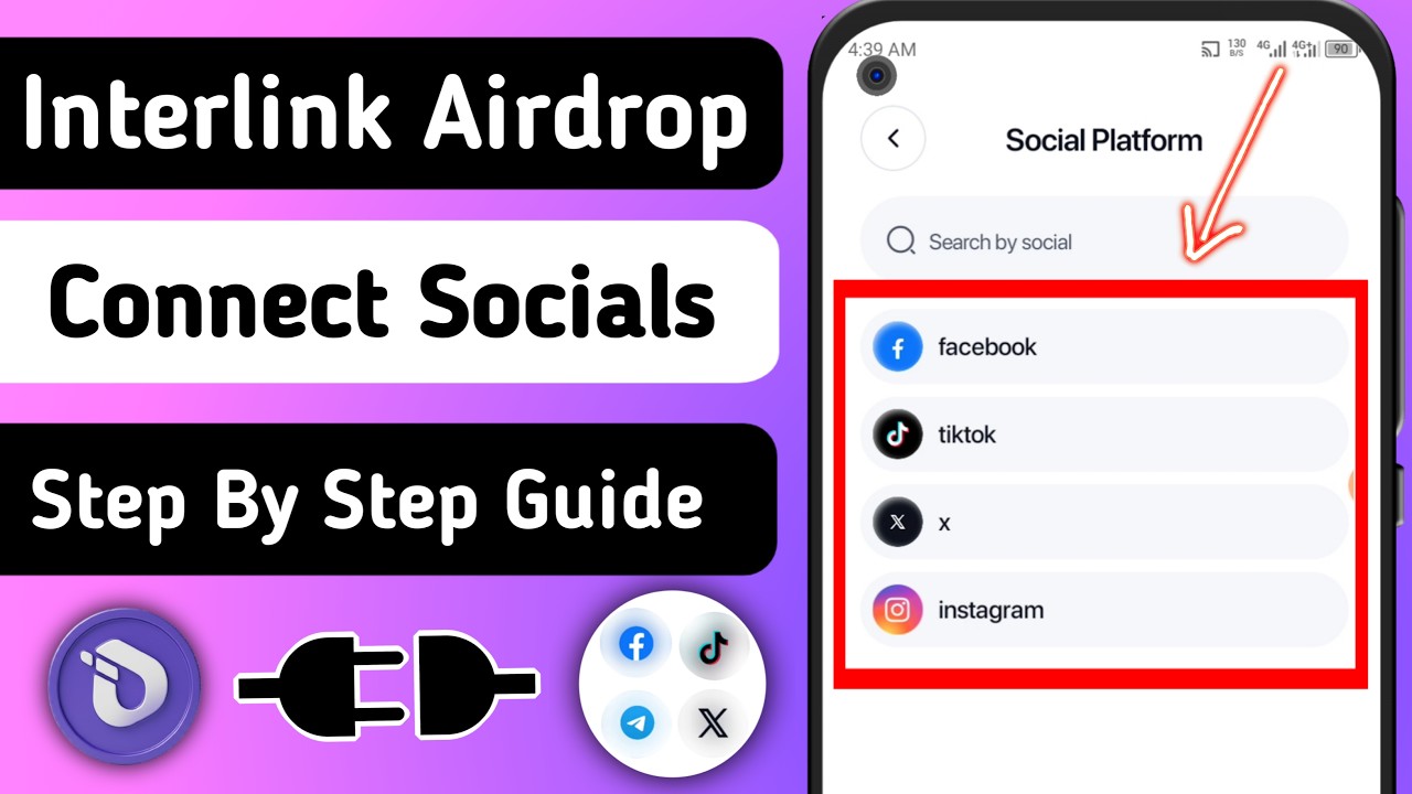 Обновление аирдропа Interlink: как подключить социальные сети | Руководство по Facebook и X