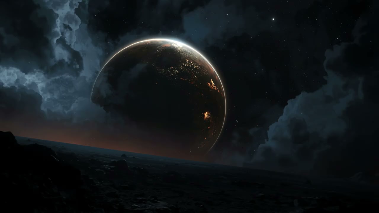 Atmosphere Still Burning Scars from Orbit 🔥 2 Hour Post Bombardment Soundscape  Frozen Time Ambienc