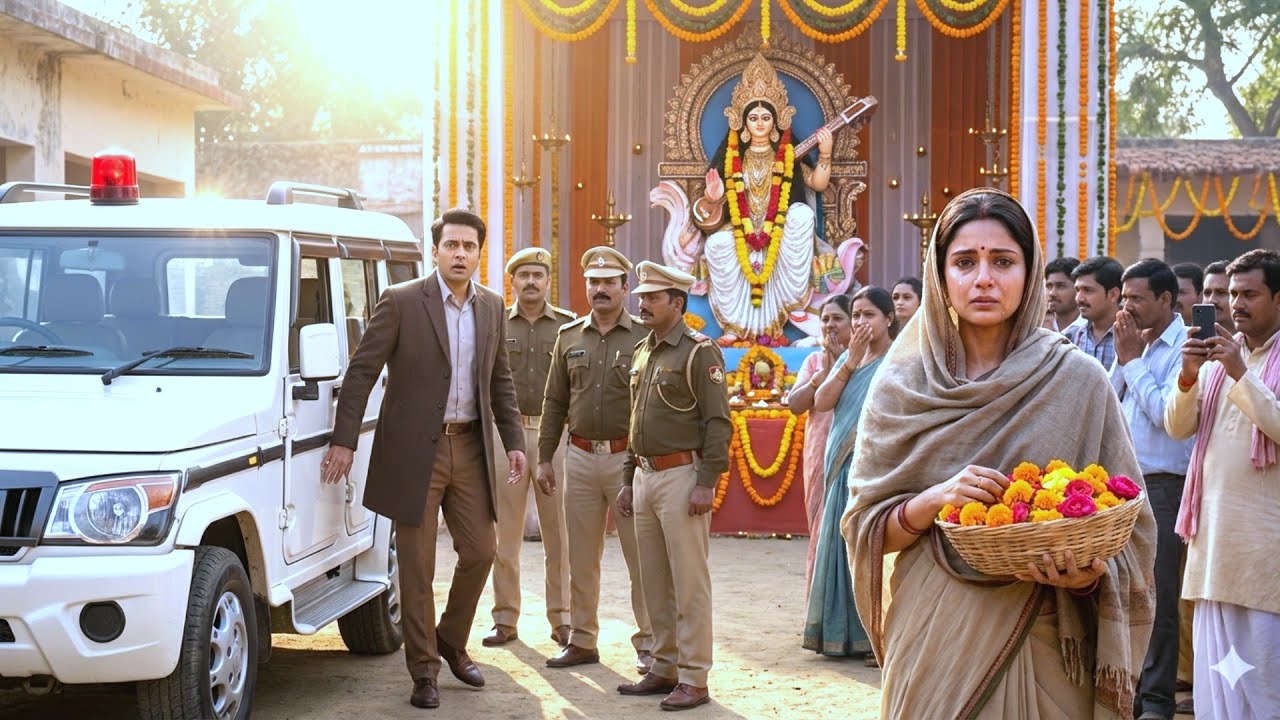 DM साहब सरस्वती पूजा में पहुंचे… सामने फूल बेचती मिली पत्नी ...फिर जो हुआ इंसानियत रो पड़ी 😭