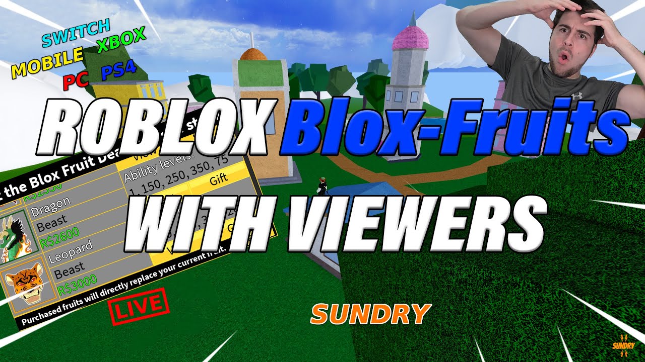 🔴24/7 Blox Fruits Private Server with viewers | New Update | Xbox PS4 PC | Fruit Giveaway (ReRun)