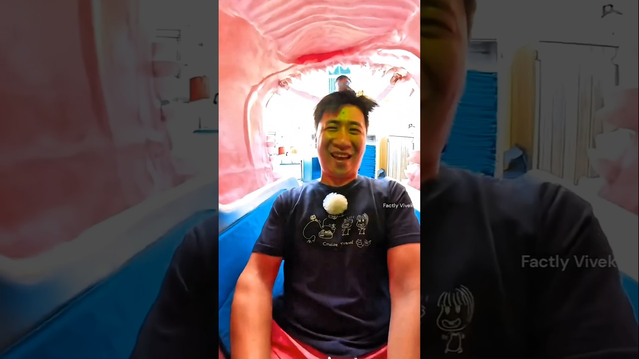 Boy stuck in dragon slide 😱 