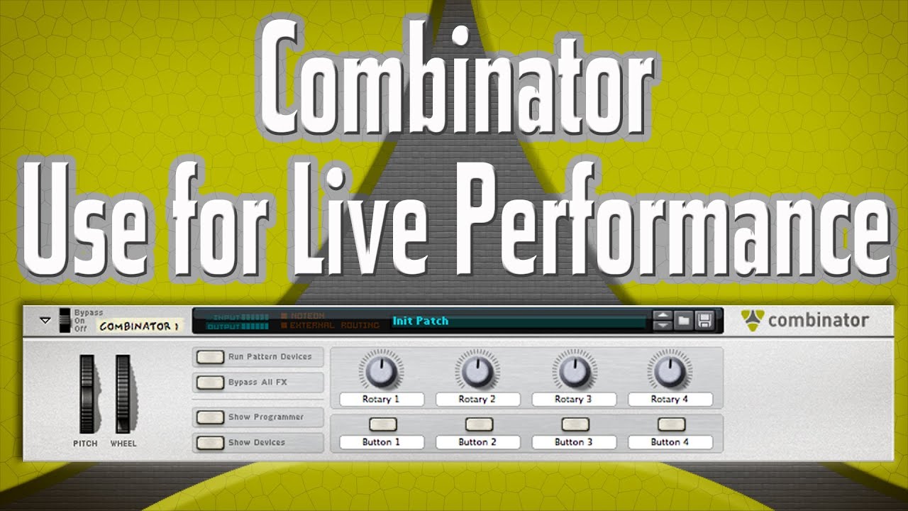 The Combinator: Use for Live Performances (Reason 5/Record 1.5 Tutorial)