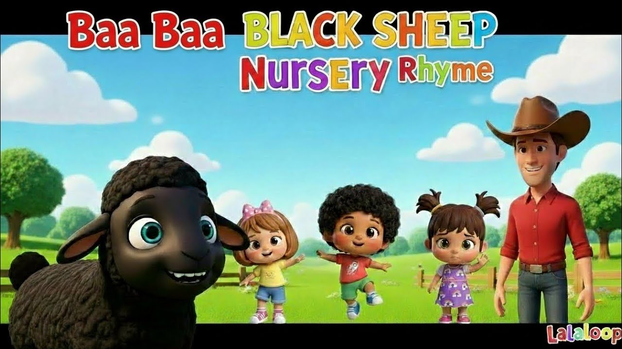 Baa Baa Black Sheep – 3D Nursery Rhyme for Kids | Fun & Educational Song