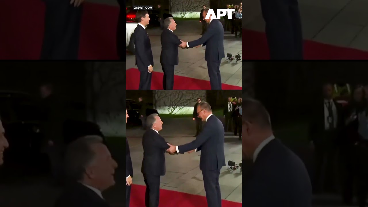 WATCH: Witkoff, Kushner Almost Miss Greeting With Germany&rsquo;s Chancellor | APT