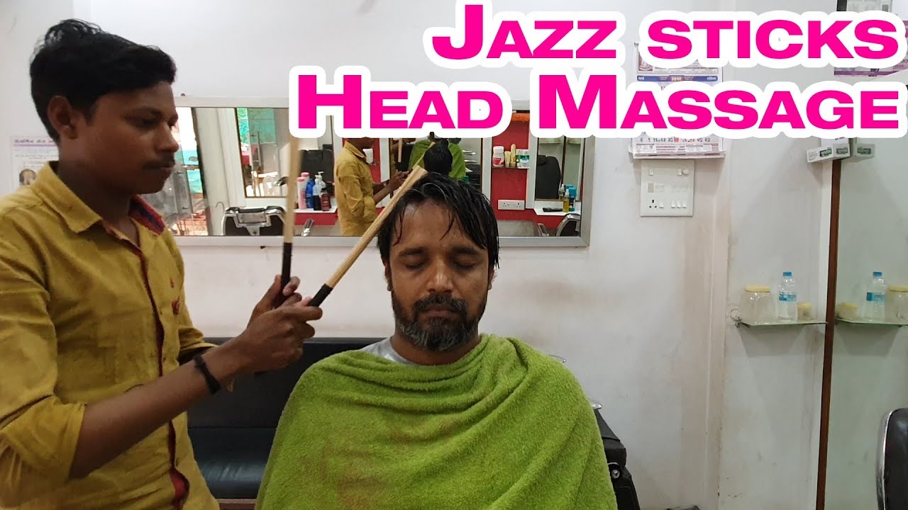 Amazing Vikram Jazz stick head massage with neck cracking and ear cleaning | Indian Massage