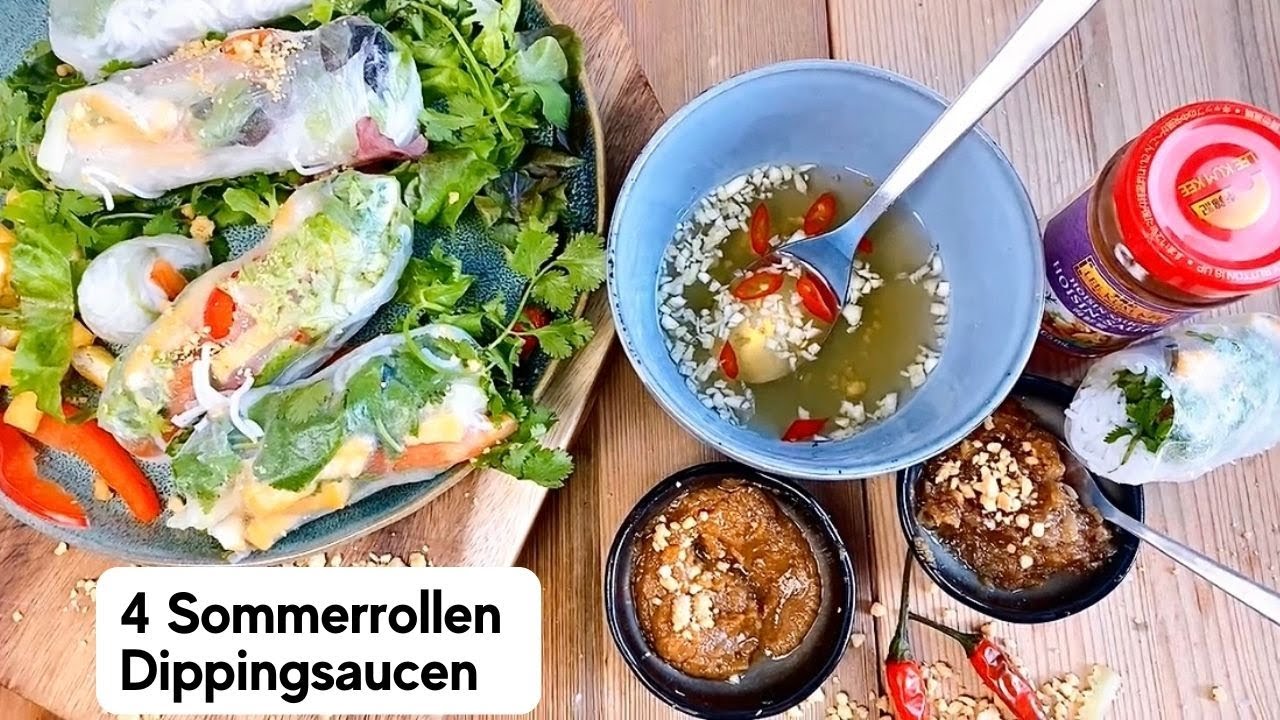 4 Sommerrollen Dipping Saucen, die du ausprobieren MUSST!