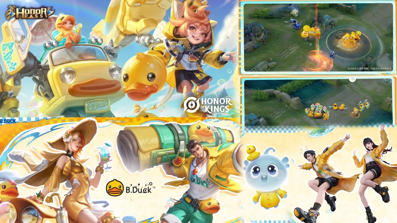 HoK × B.Duck New Skin | New Arcade Mode | Honor Pass Special | Milady, Su Lie, Liu Shan, Catboom