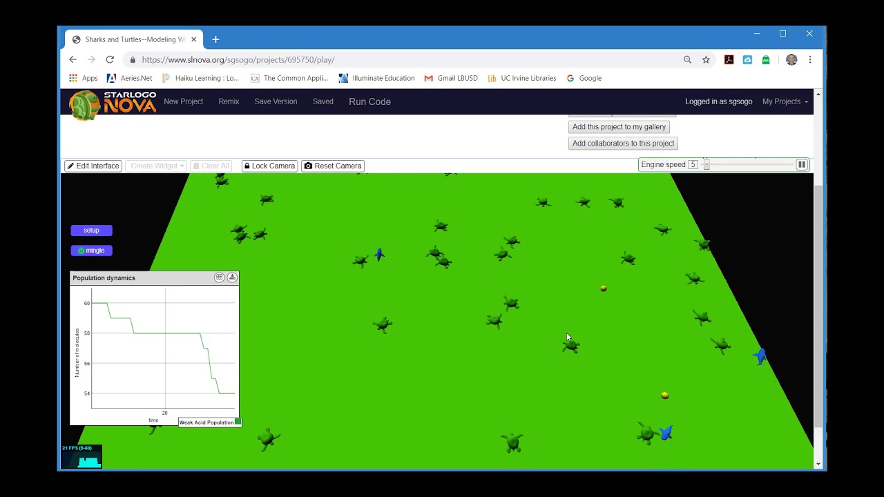 Sharks and Turtles--Intro to StarLogo Nova