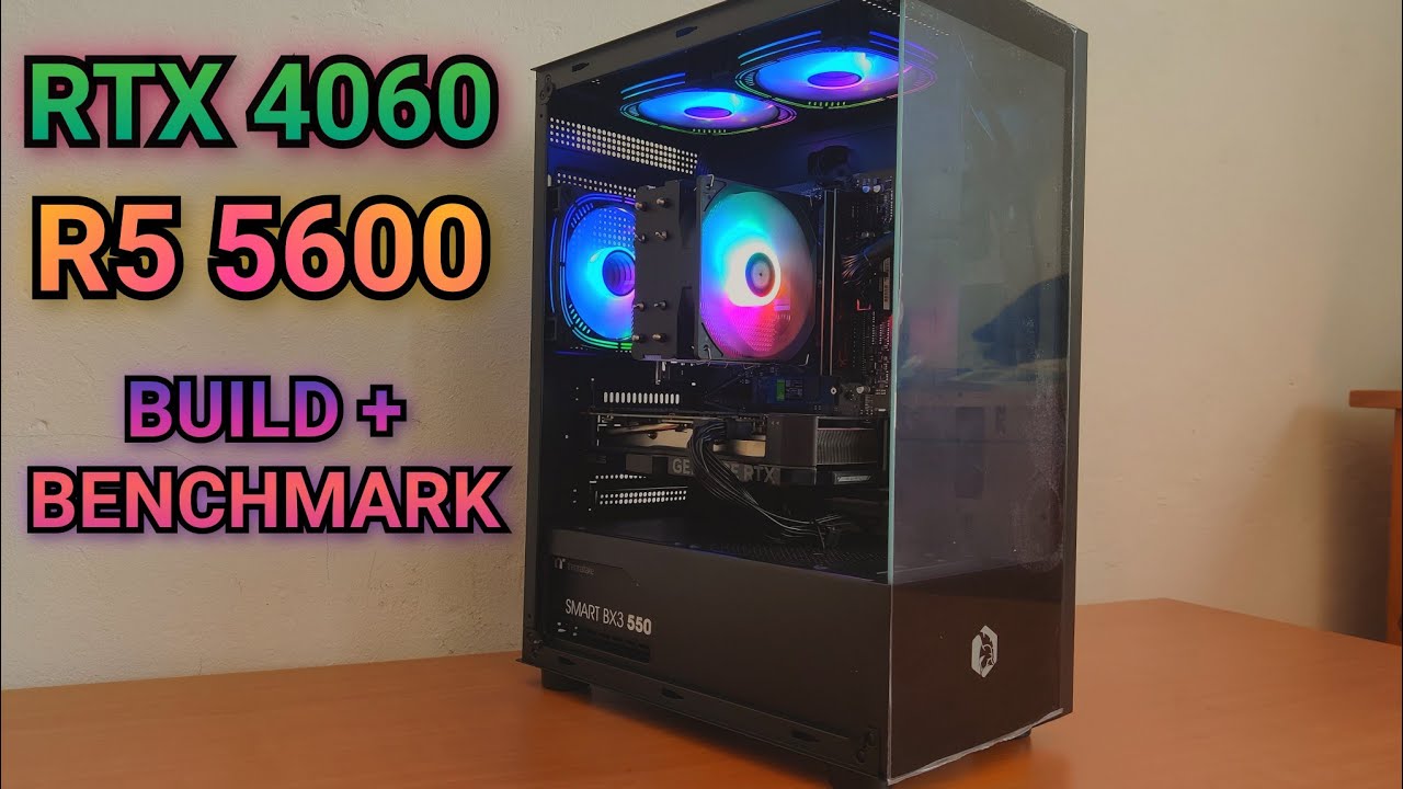 PC BUILD - (GIGABYTE A520M S2H - RYZEN 5 5600 - RTX 4060 ASUS - EMPIRE GAMING CM-241) + Benchmarks