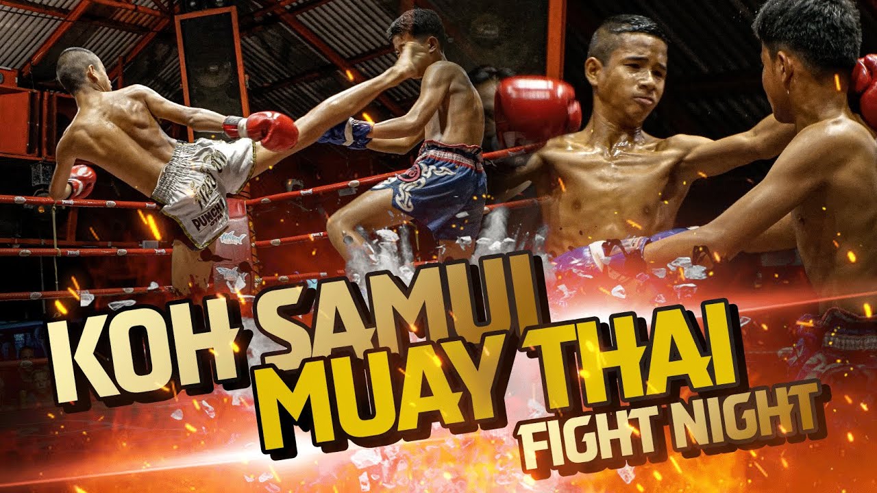 Muay Thai Fight (livestream) International Stadium Koh Samui - Thailand Punch it fighter Four