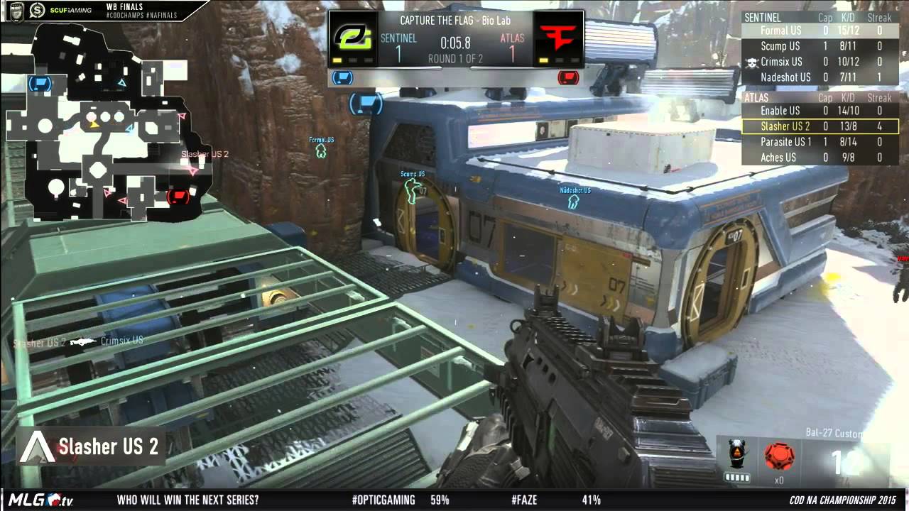 Optic Gaming vs Faze Red - Game 3 - WBF - North American Championships