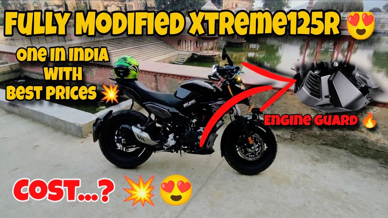 One In India Fully Modified Xtreme125R 😍💥 Budget modifications 😍@prince_02_rider 