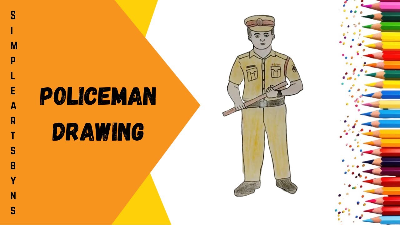 POLICEMAN DRAWING #police#communityhelpers 