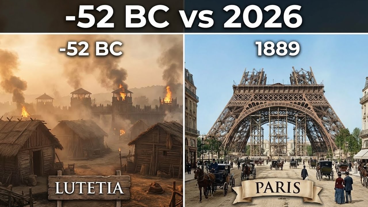 Эволюция Парижа: с 300 г. до н.э. по 2026 г. (3D-таймлапс)