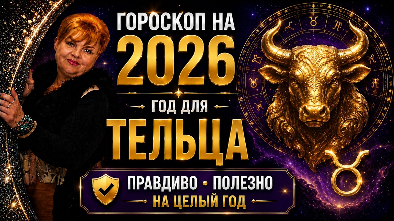 ГОРОСКОП НА 2026 ГОД ДЛЯ ТЕЛЬЦА. ПРАВДИВО ПОЛЕЗНО НА ЦЕЛЫЙ ГОД