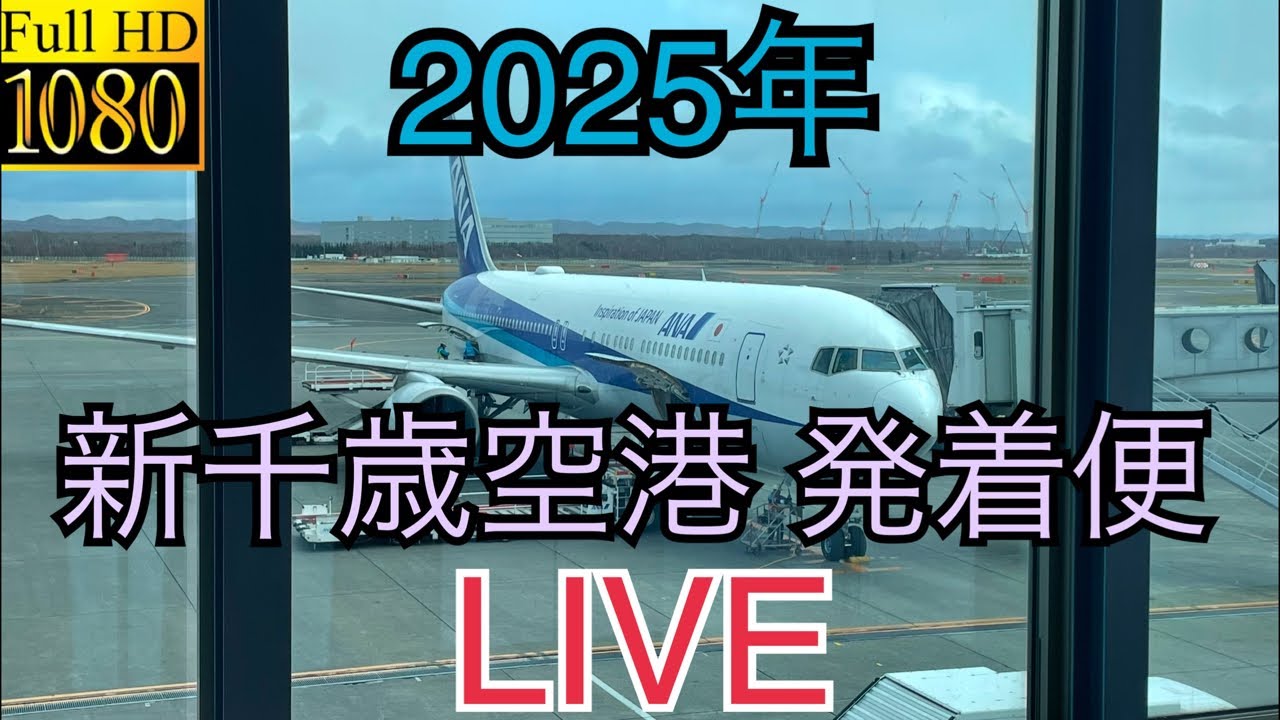 New Chitose Airport LIVE 新千歳空港発着便LIVE＃北海道＃新千歳空港＃雪＃LIVE
