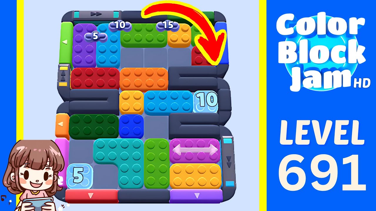 Color Block Jam Level 691 Solution Walkthrough