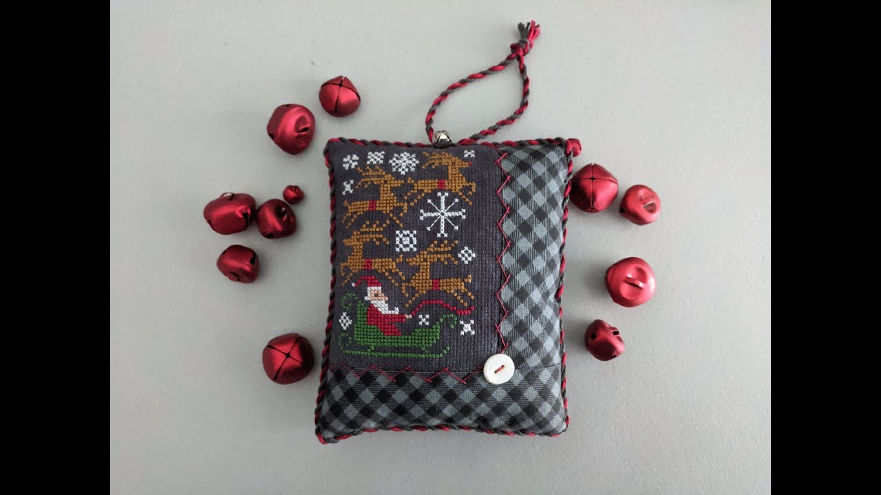 Flosstube Extra: Cross Stitch Herringbone Ornament Finishing Tutorial