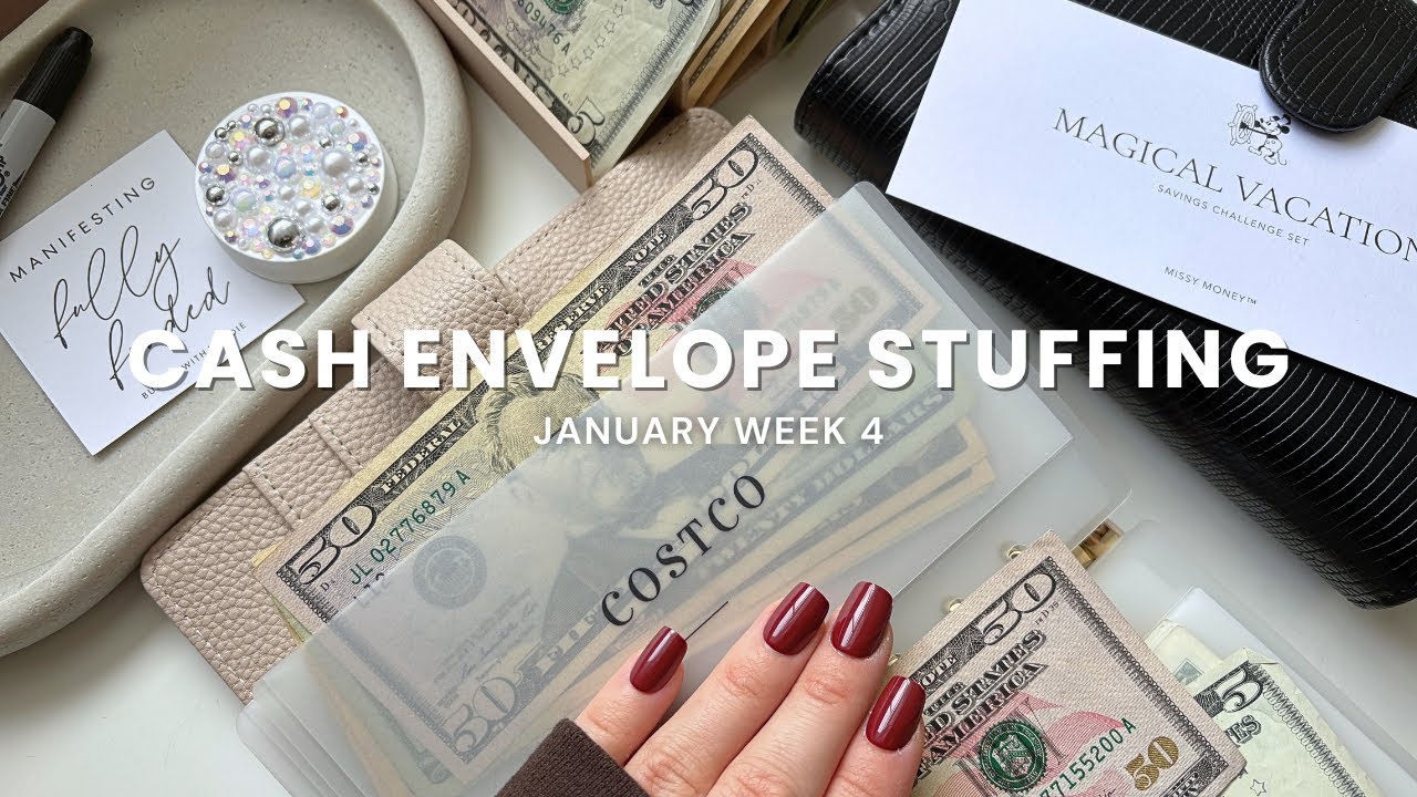 Cash Stuffing + Happy Mail ♡ | $640 | chit chat + catch up w me